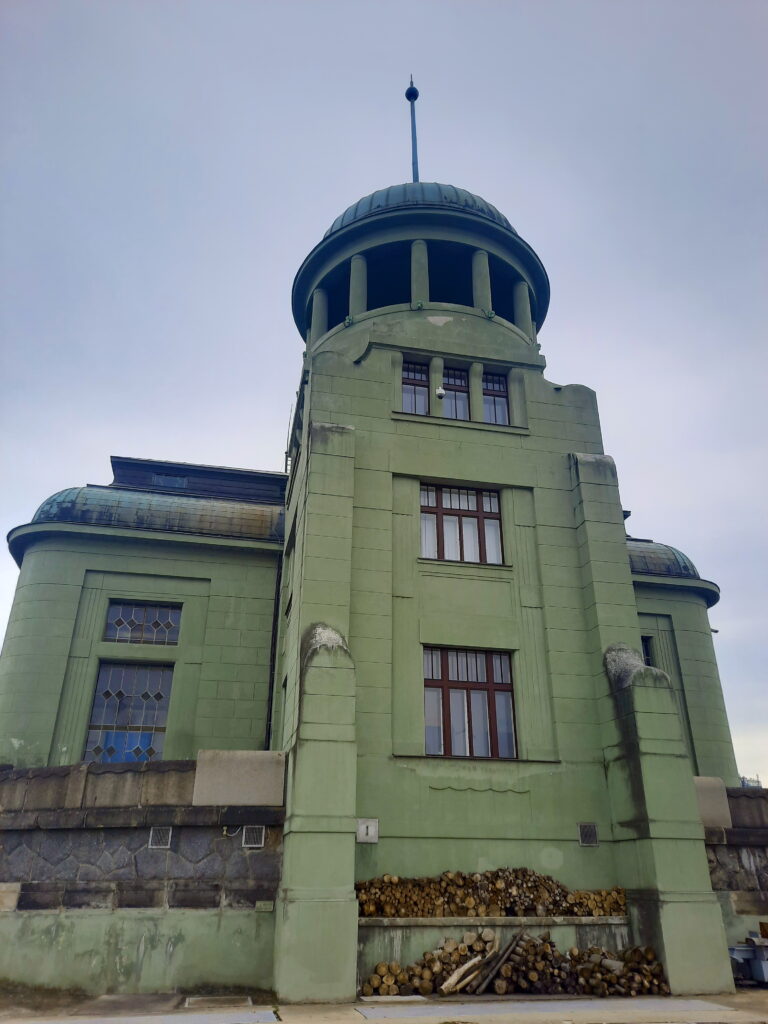 Back of the power plant in Štvanice