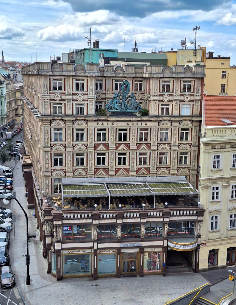 Rondocubism: Adria Palace by Pavel Janák