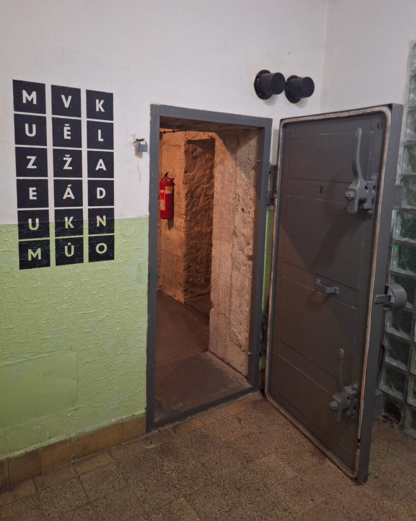 Entrance to the civil defense shelter