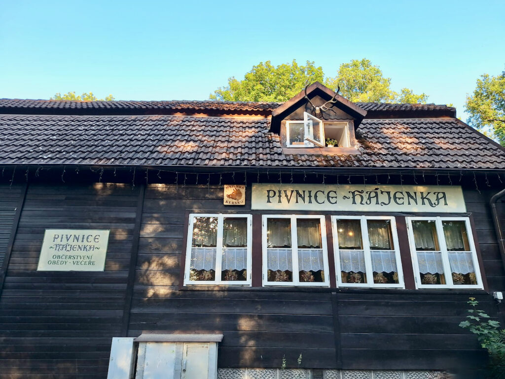 The restaurant Hájenka Kersko or Hrabal's hájenka