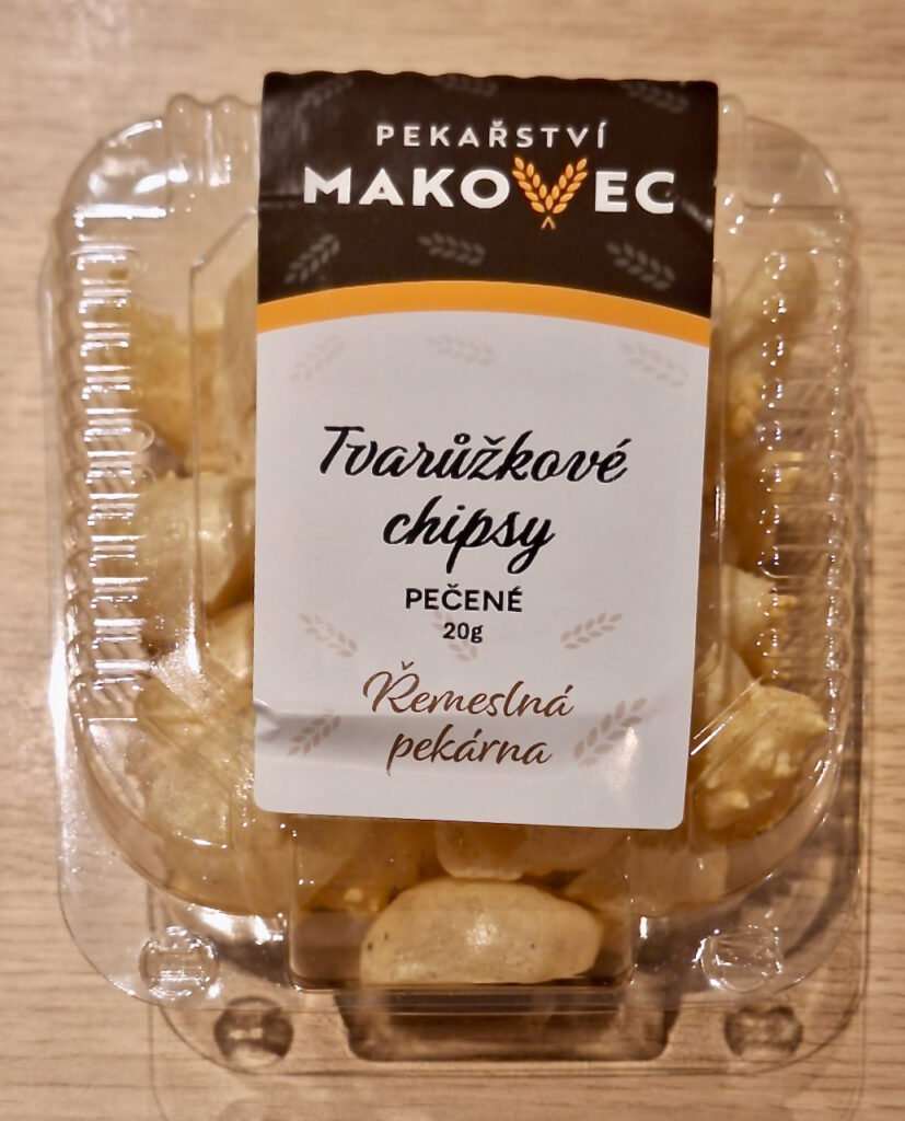Chips made of dried tvarůžky