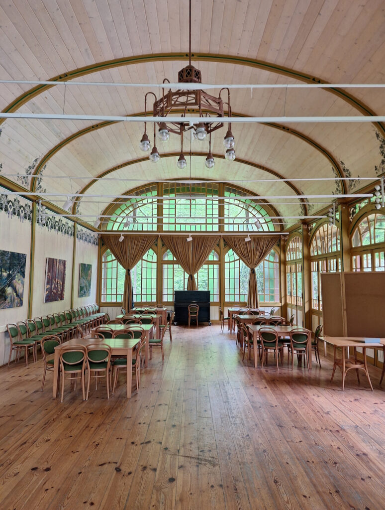Tančírna in Račím údolí - interiors of the dance hall
